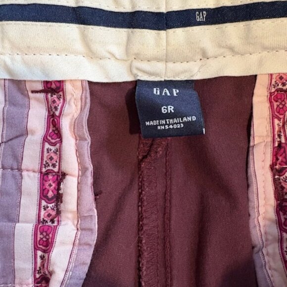 GAP Burgundy Cords, Size 6R - Picture 3 of 5